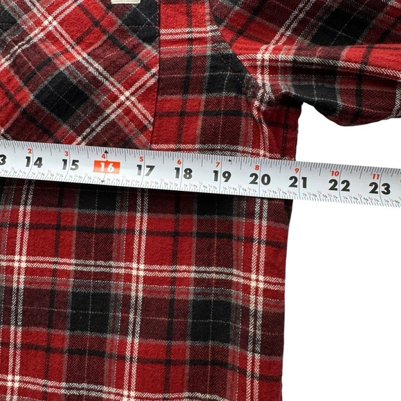 Vans Off The Wall Long Sleeve Button Up Plaid Chest Pocket Flannel Shirt S #31 - Picture 7 of 10